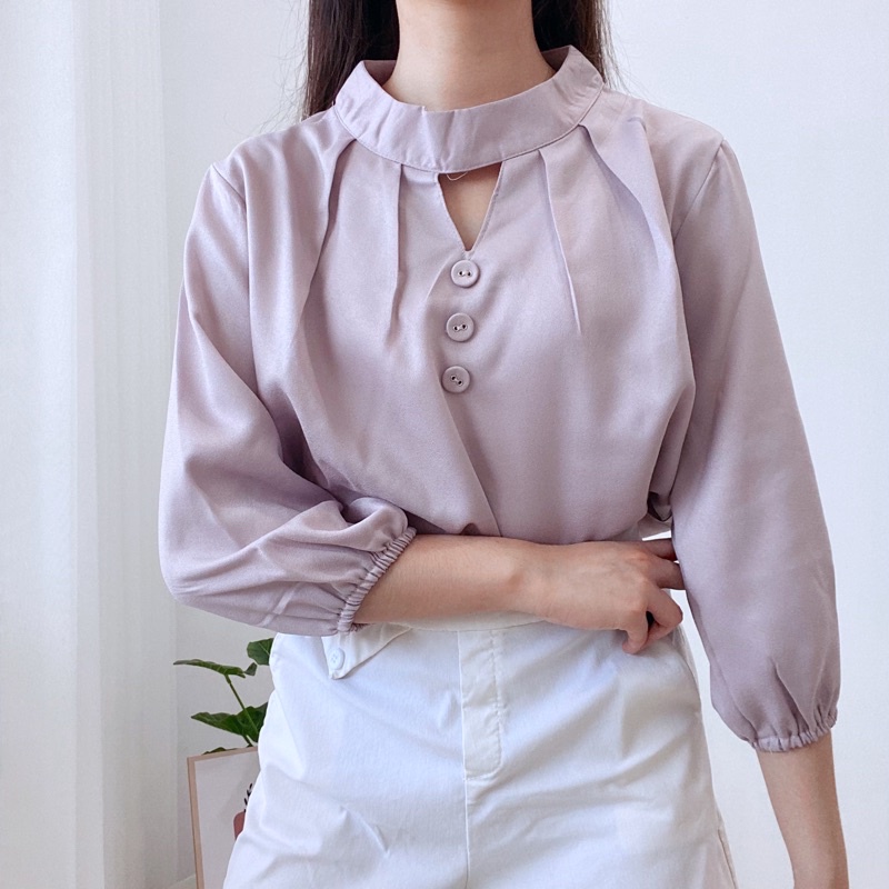 EZRAN Blouse Elegant Korea Long Sleeve 059-218