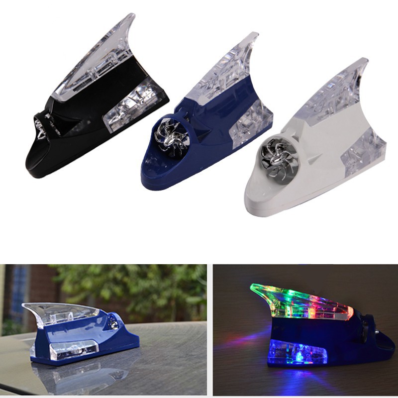 1PCS Car Vehicle Wind Power LED Beam Shark Fin Roof  Warning Flash Light