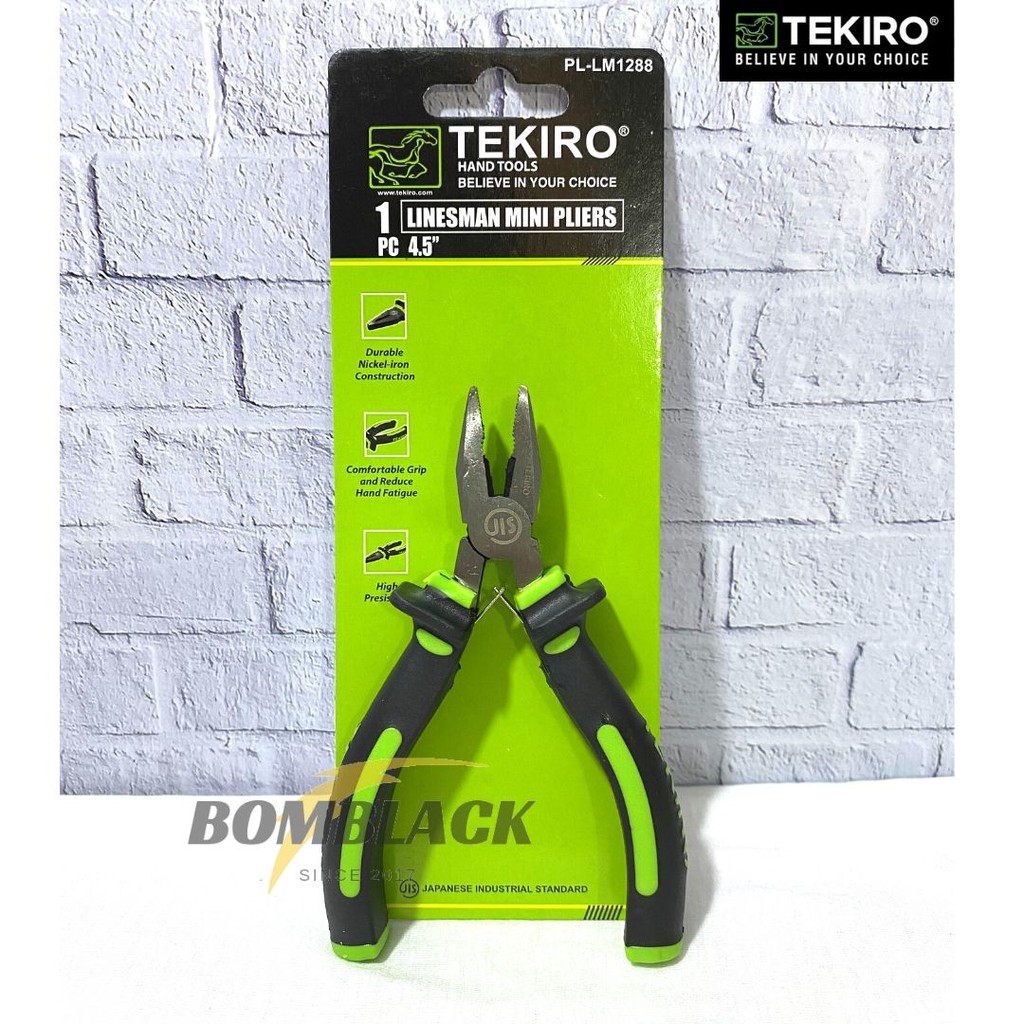 PAKET 3 Tang Mini 4,5 inch Tang Kombinasi Tang Lancip Potong TEKIRO