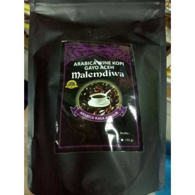 

Bubuk Kopi Arabica Wine Gayo Malemdiwa 150 Gram