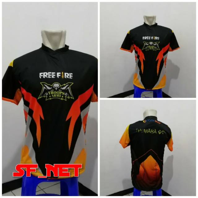 Jersey Gaming Free Fire Ff Custom 10sf Shopee Indonesia