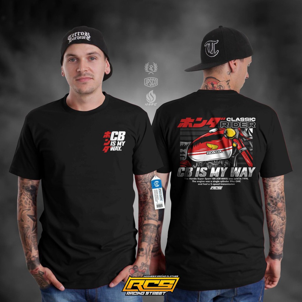 KAOS HONDA CB100 GOLD BAJU PRIA PREMIUM
