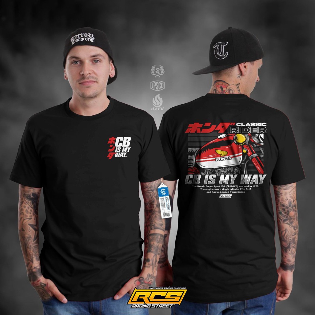 KAOS HONDA CB100 RIDE WITH PRIDE KAOS CB TERLARIS BAJU CB 100