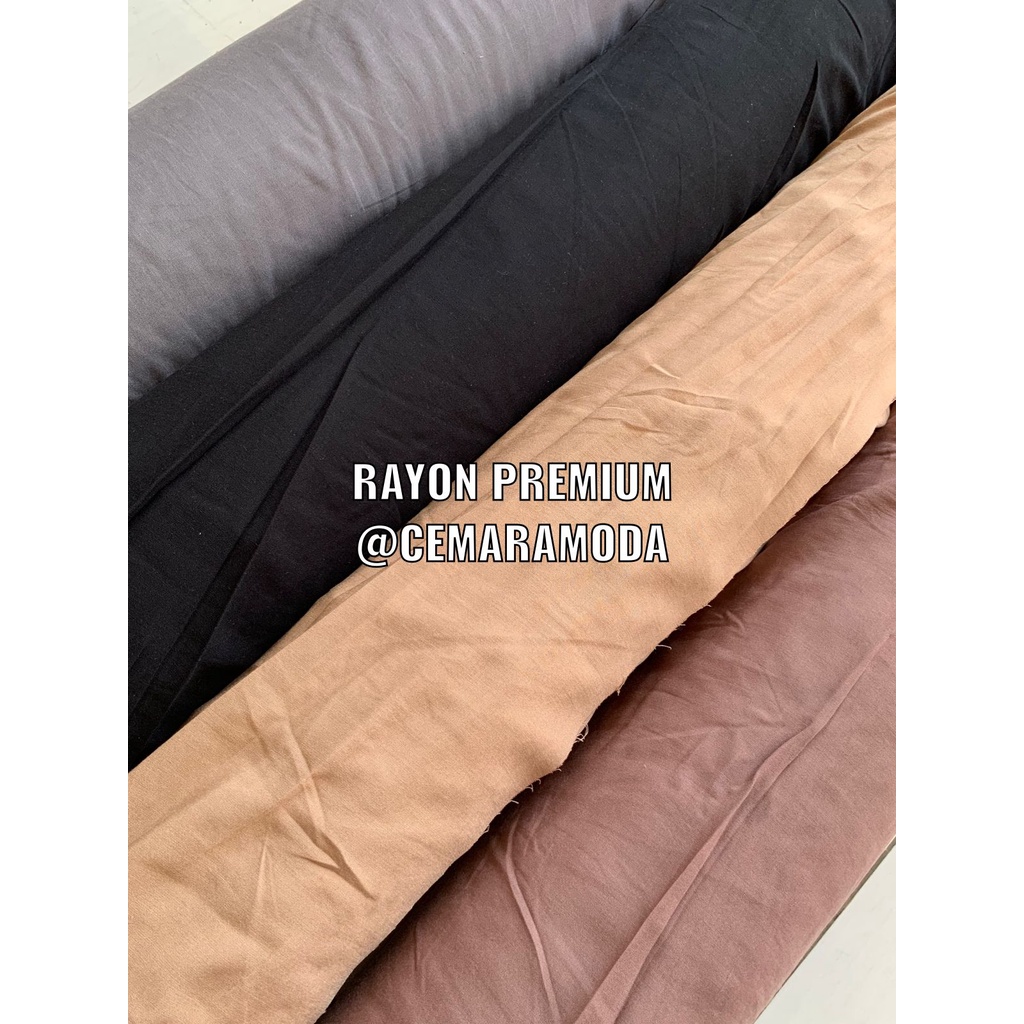 Kain Rayon Viscos Premium PER 0.5M / Rayon Viscose Viskos Fiskos Polos