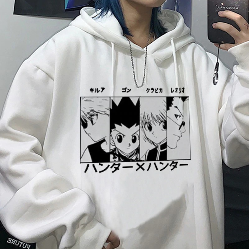 Hoodie Killua Team Hunter X Hunter White