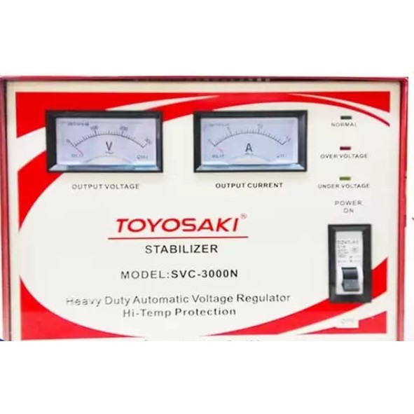 Stabilizaer Toyosaki SVC-3000N 3000 Watt Stabiizer Penstabil Tegangan Listrik