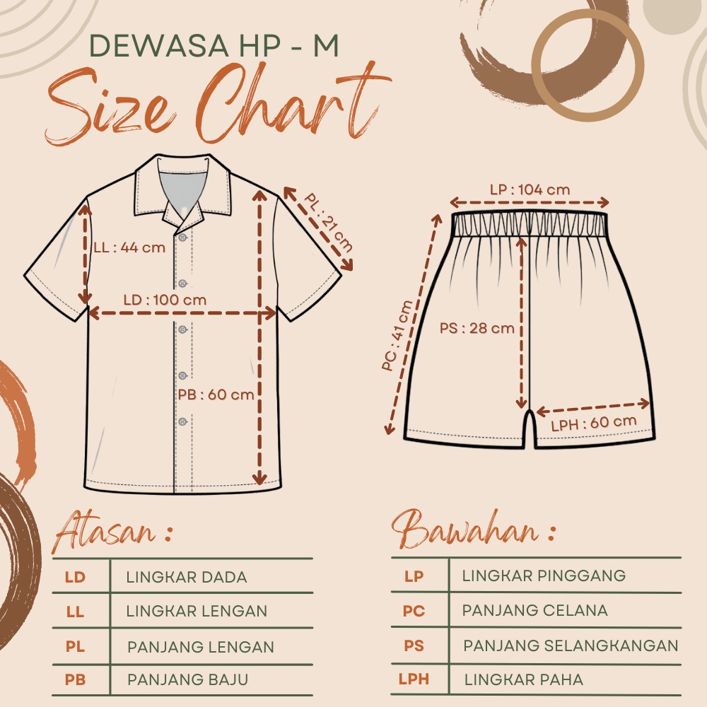 Nyenyak Piyama Rayon Dewasa size M ( HPM ) / Setelan Celana Pendek Wanita