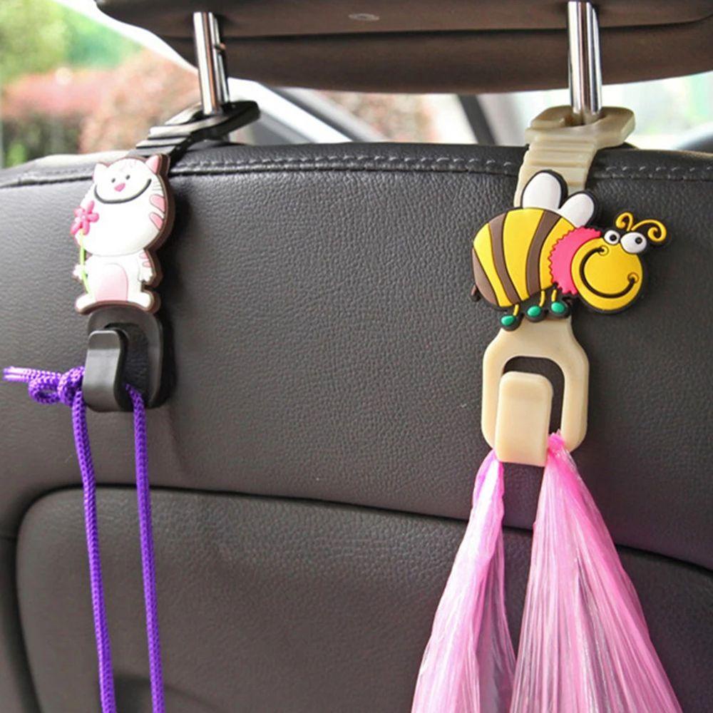 Lanfy Car Cartoon Hook Interior Organizer Aksesoris Mobil Mobil Gantungan Hook Car Clip Headrest Mount Belakang Kursi Back Clip