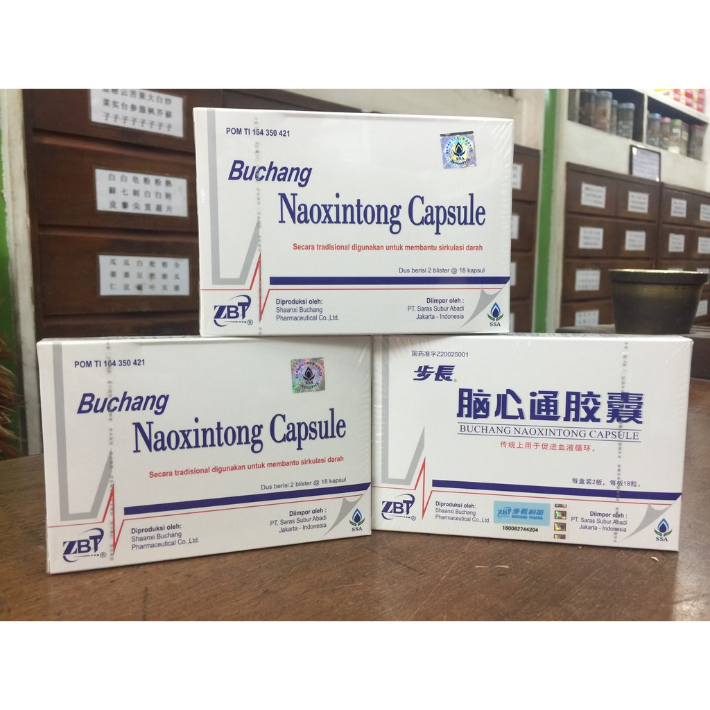 Buchang Naoxintong Capsule - Blister 36 kapsul / Obat Stroke dan Jantung