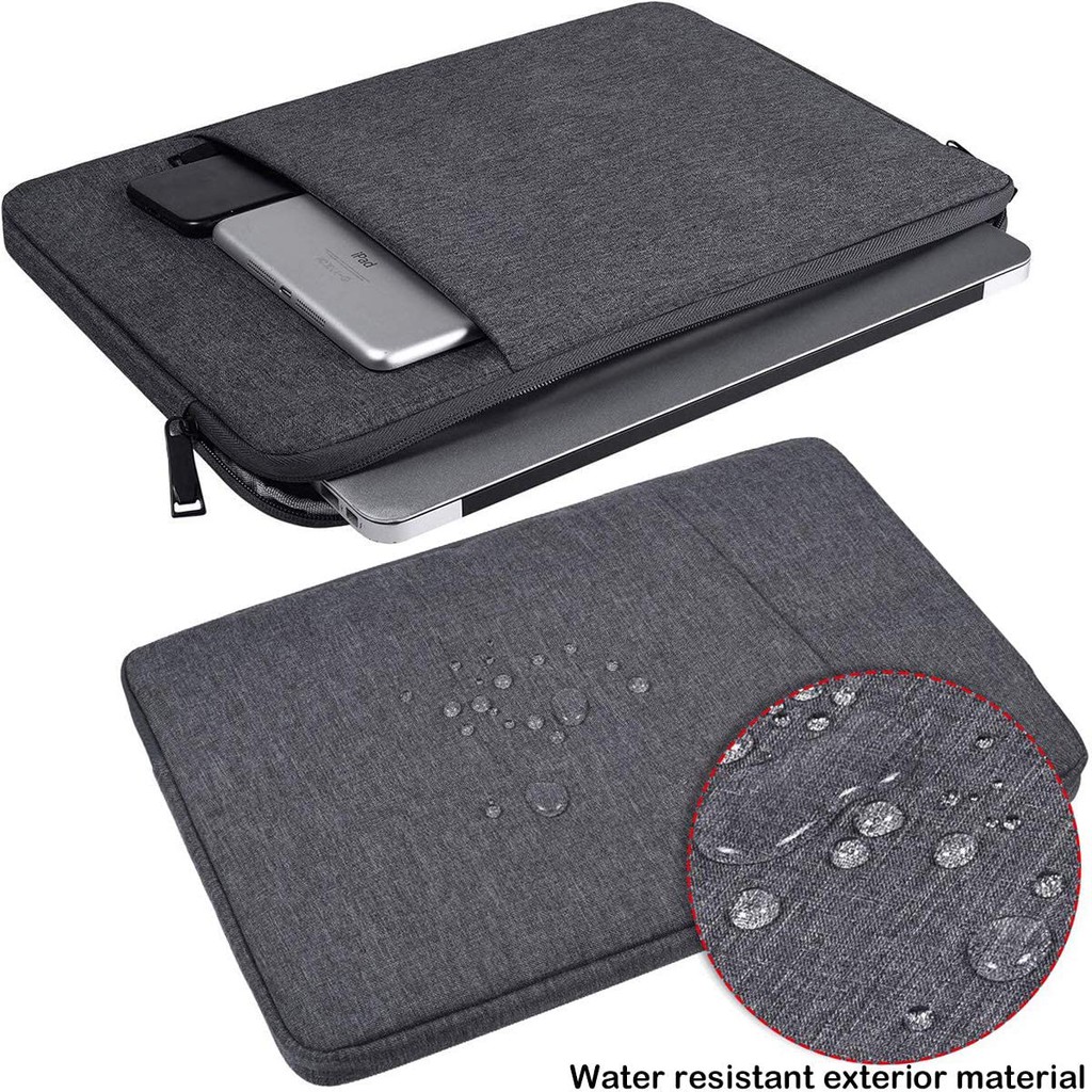 Tas Laptop 15.6 inch Softcase ROG Sleeve Case Nylon Waterproof - Dark Grey