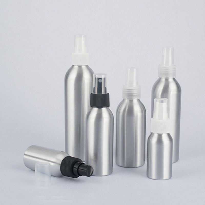 Botol Parfum Kosong Isi Ulang Model Semprot Bahan Aluminum Ukuran 40 / 50 / 100 / 150ml Untuk Travel