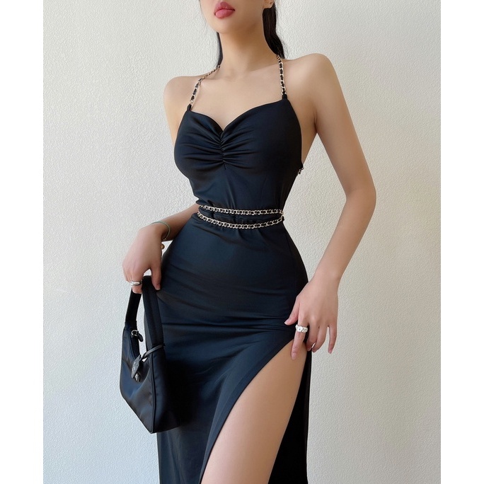 【AMY J】Fashion Backless  Sexy Club Bodycon  Dress 7457