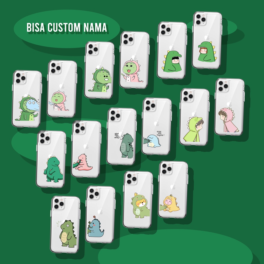COUPLE DINO AESTHETIC PHONE CASE