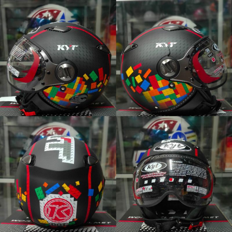 Helm Kyt Elsico Solid & Motif-#5 Dop