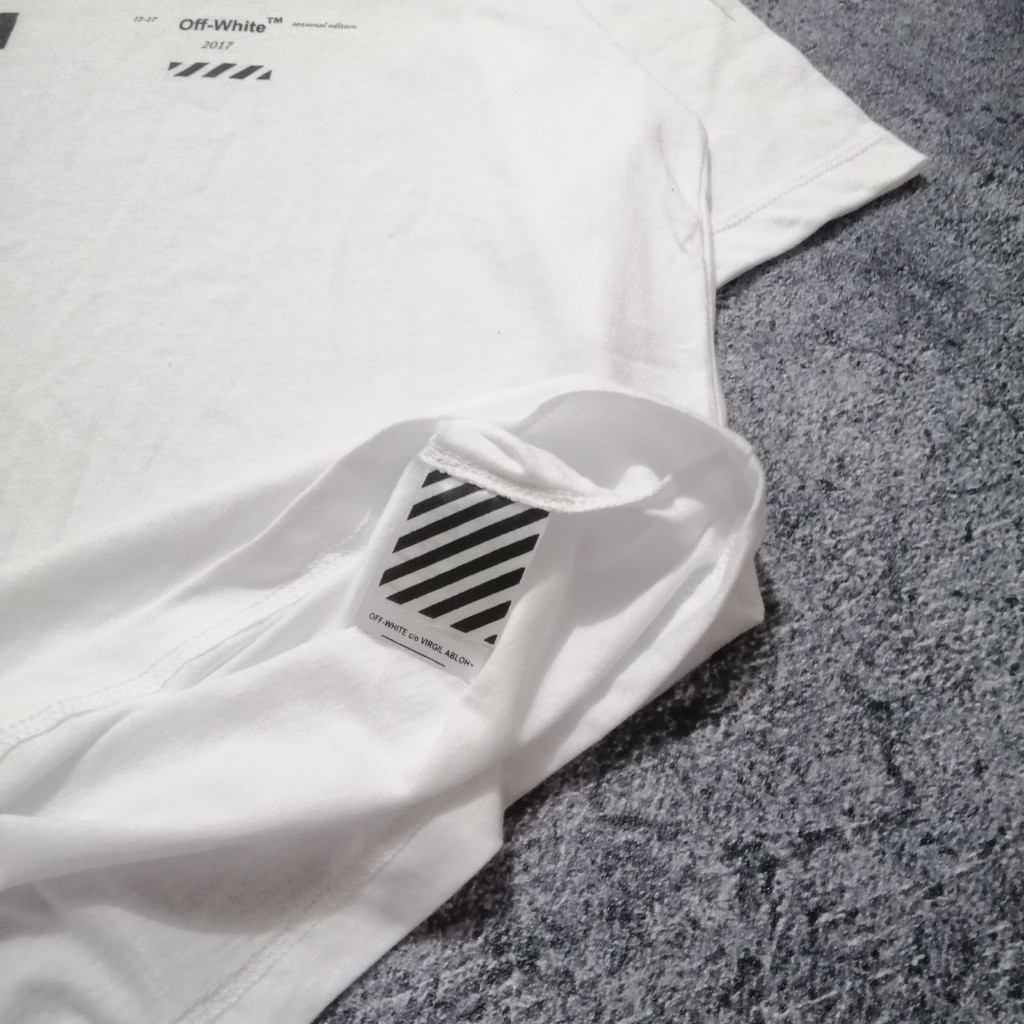 BAJU KAOS TSHIRT HYPE OF WHITE DIAGONAL TEE UNISEX GOOD QUALITY