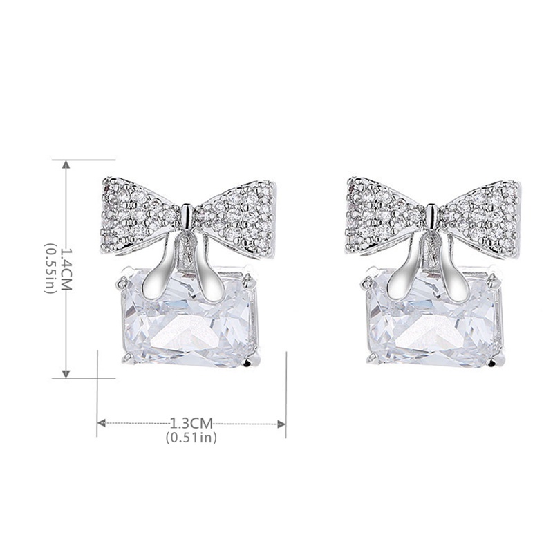 Anting Stud 925 Sterling Silver Hypoallergenic Bentuk Pita Untuk Wanita