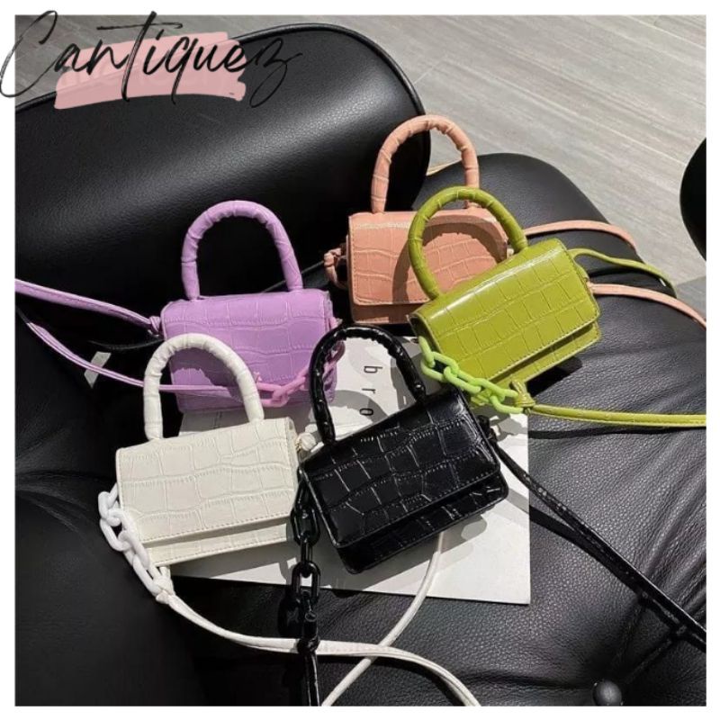 Tas cewek mini bahu rantai fashion korea | Tas wanita murah | Tas bahu mini