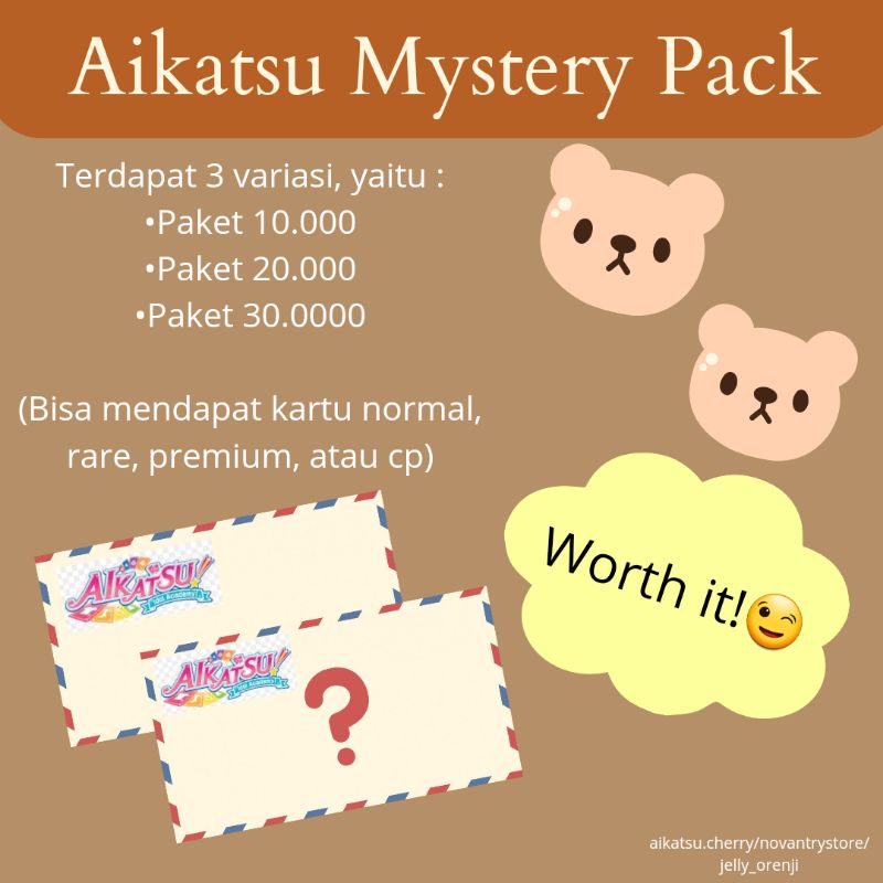 AIKATSU MYSTERY PACK ORIGINAL