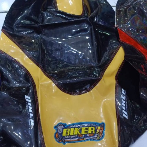 kain Jok biker Glosy warna Gold