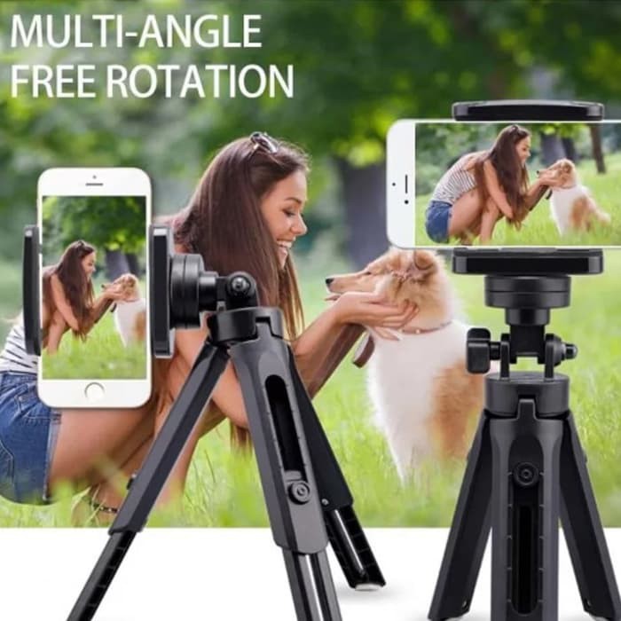 Tripod Support Mini Phone Extendable + Holder U Tripod Handphone