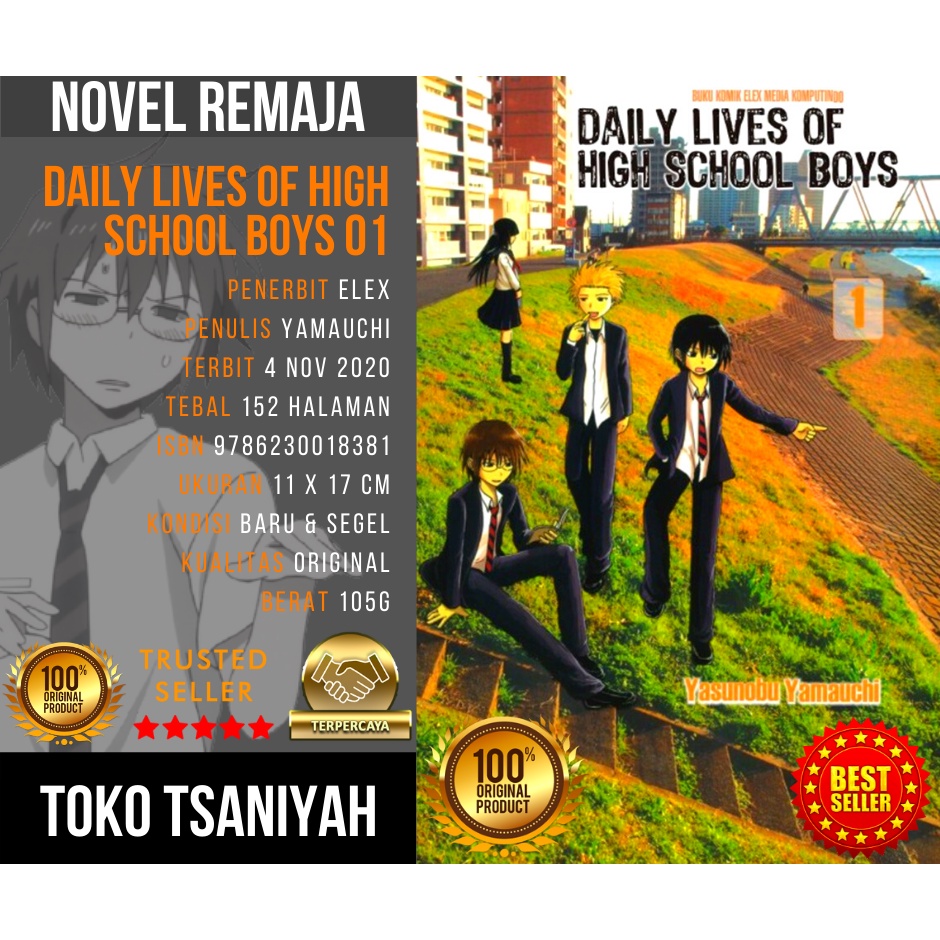 Komik Seri Daily Lives Of High School Boys 1 Yasunabu Yamauchi Komik Komedi Comedy School Life Manga