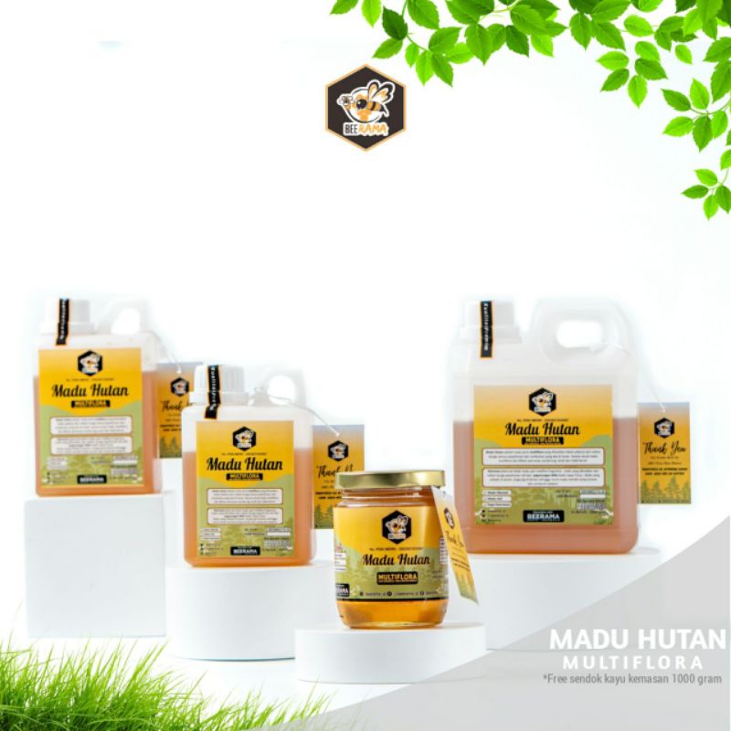 

Madu Murni Asli Beerama Kualitas A Nektar Multiflora 100% Alami Madu Mentah