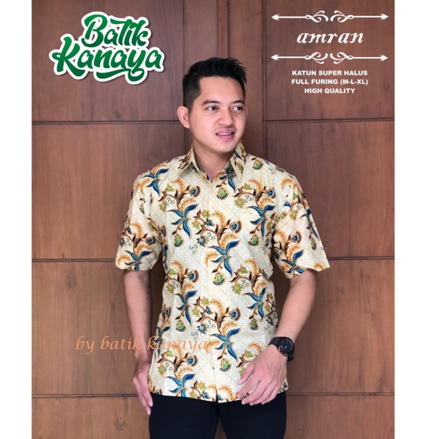 Batik Amran Full Furing Katun Halus Sragenan Size M-XXL Termurah