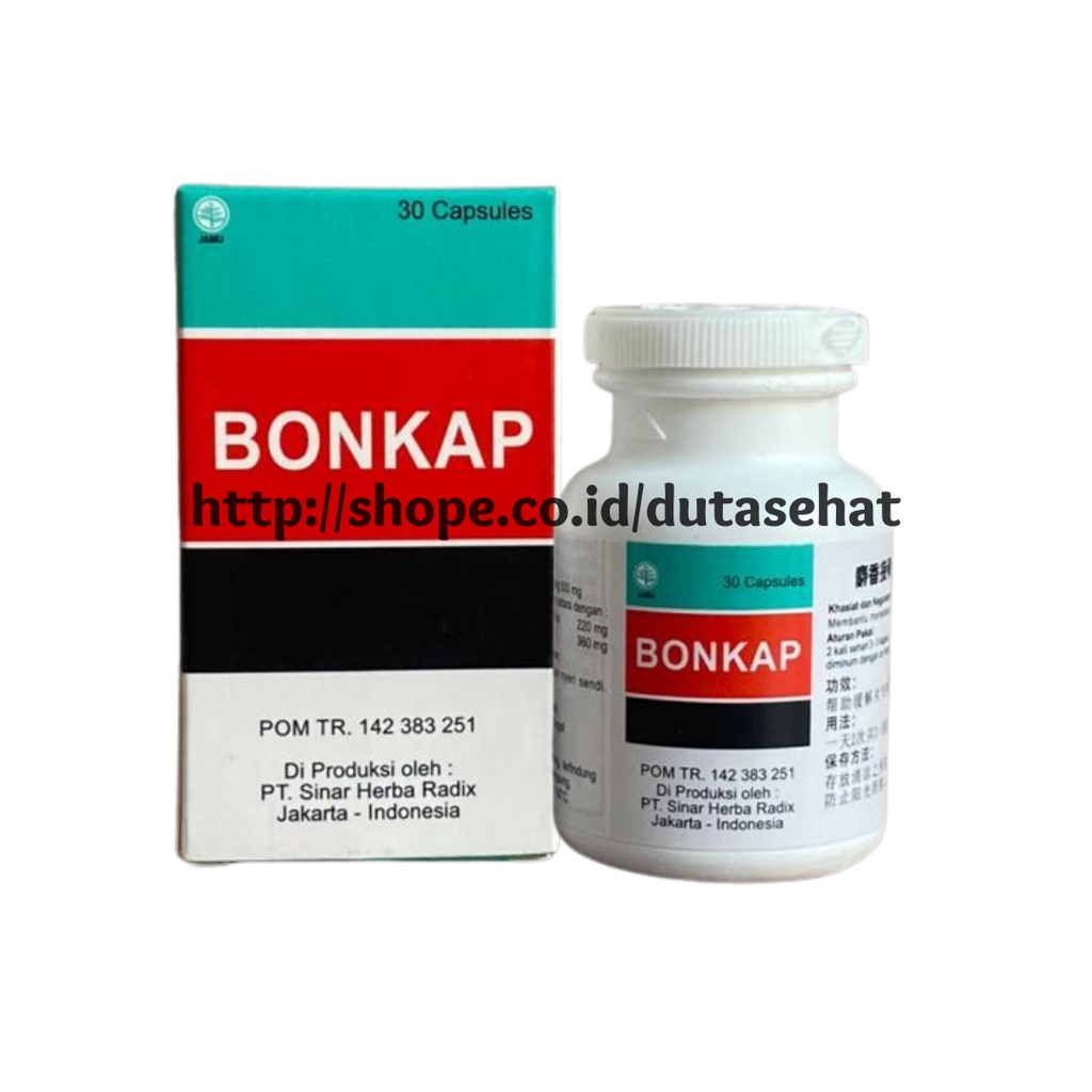 Bonkap 30's Pill BPOM - Obat Patah Tulang, Tulang Retak
