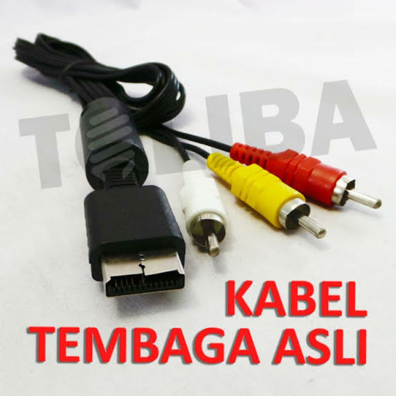 KABEL AV PS2 / KABEL RCA PS2 ORI