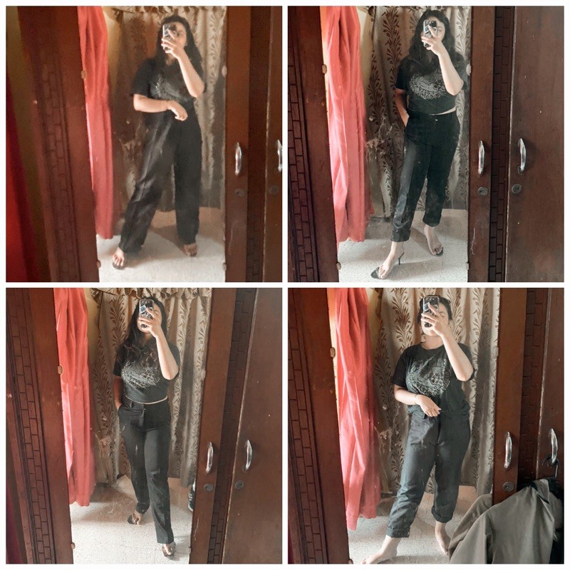 Celana kain hitam celana kulot hitam Celana kain wanita Celana formal