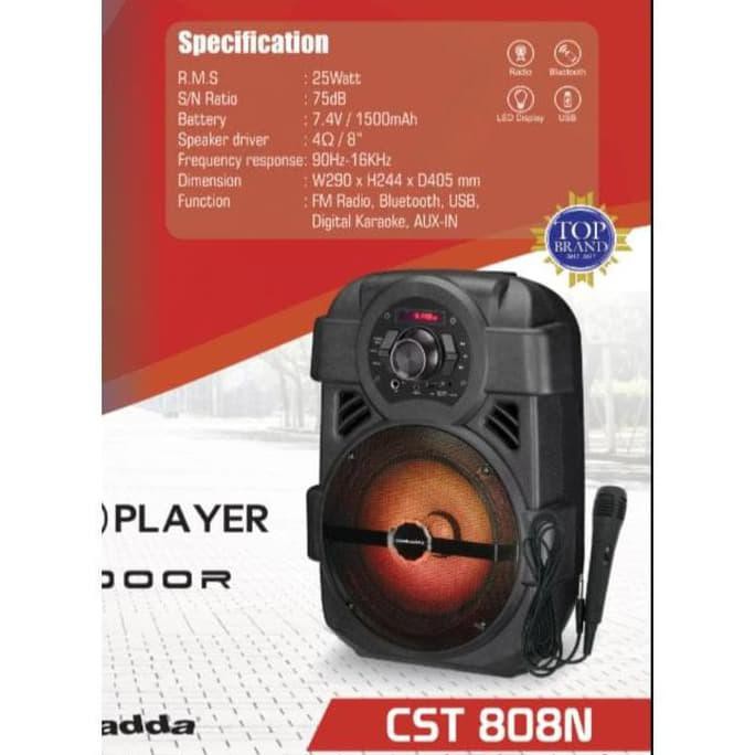 Super Sale SPEAKER SIMBADA CST 808N Bluetooth Ready Stock