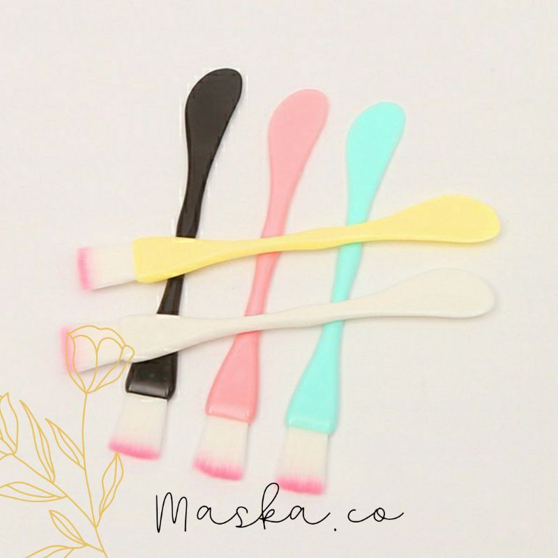 Kuas Spatula Masker 2 in 1