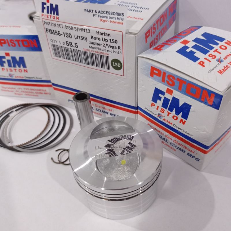 PISTON KIT SEHER SET JUPITER Z XXB 57 57,5 58 58,5 59 PIN 13 FIM-2