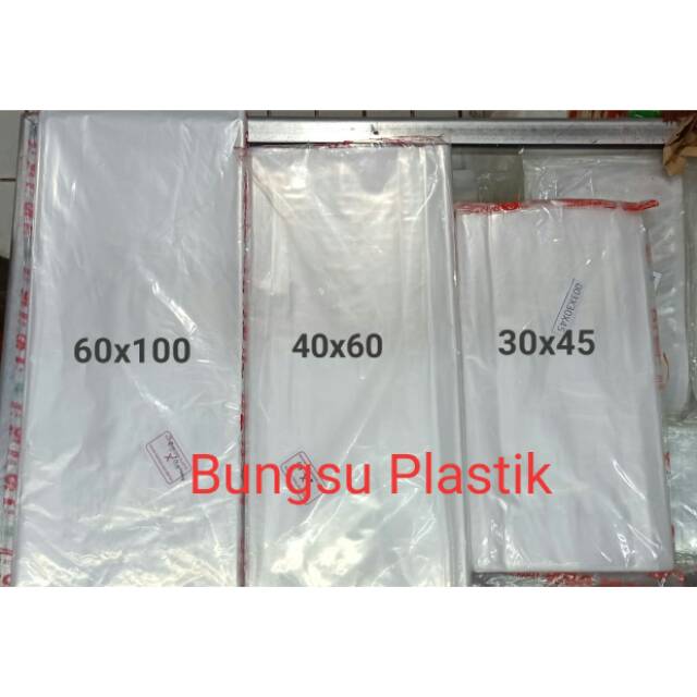 Plastik PE/PE Golden / 222 merah  Ukuran 30x45/40x60/60x100