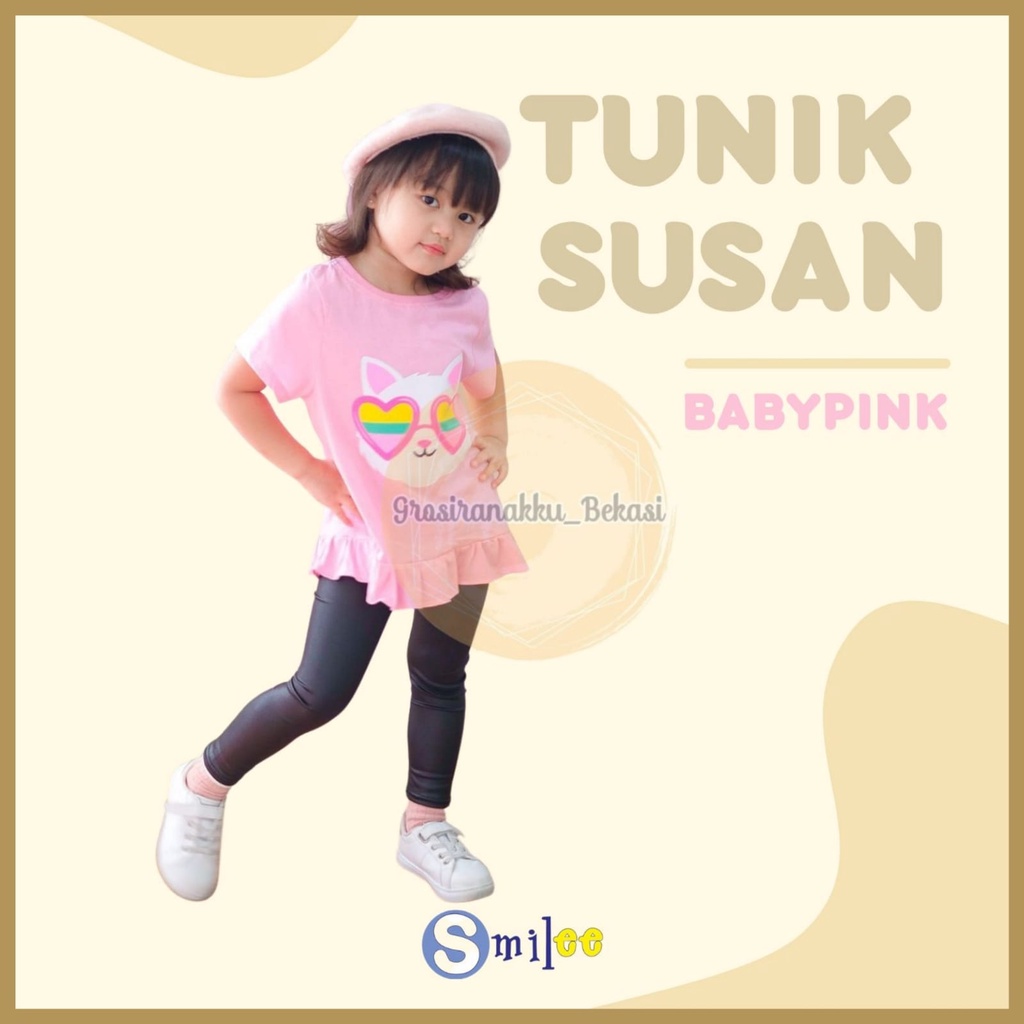 Tunik Anak Smilee Susan Babypink 1-5Thn