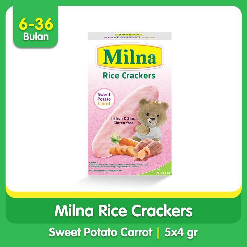 MILNA RICE CRACKERS  5x4 GR / CAMILAN BAYI / MPASI