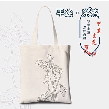 [BS] Tas Kanvas Lukis, Mewarnai Tas Kanvas