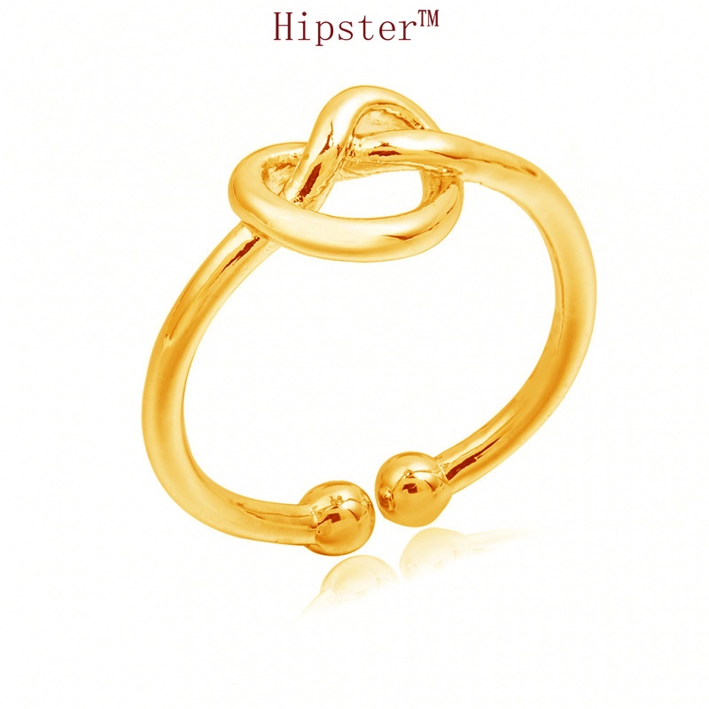 Hot Sale New Simple Design Love Bends and Hitches Romantic Ring