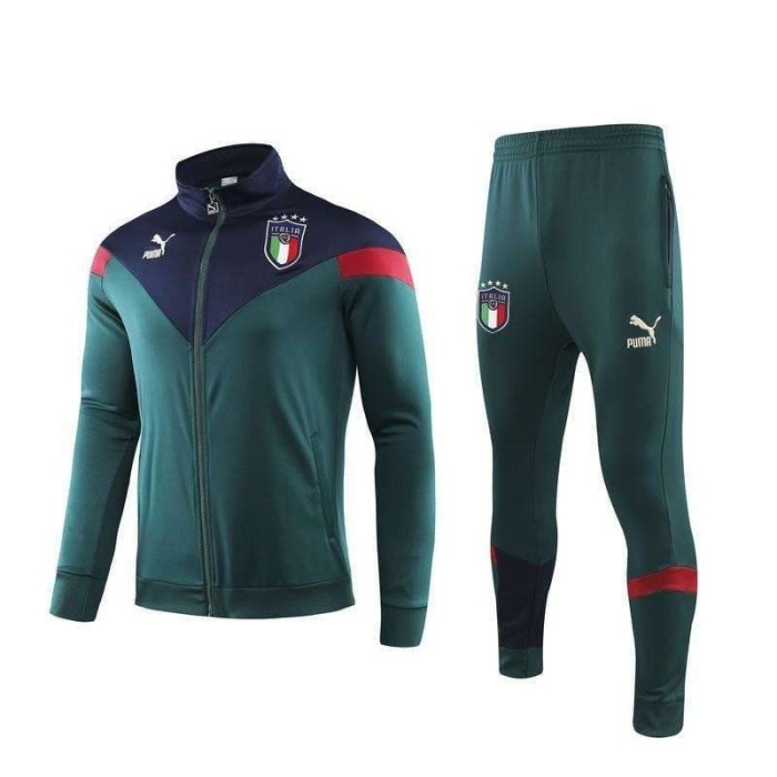 uehur01 Jaket Bola Sleting Midlayer Tracksuit Training Italy 3Rd Italia Euro Gr02Bf