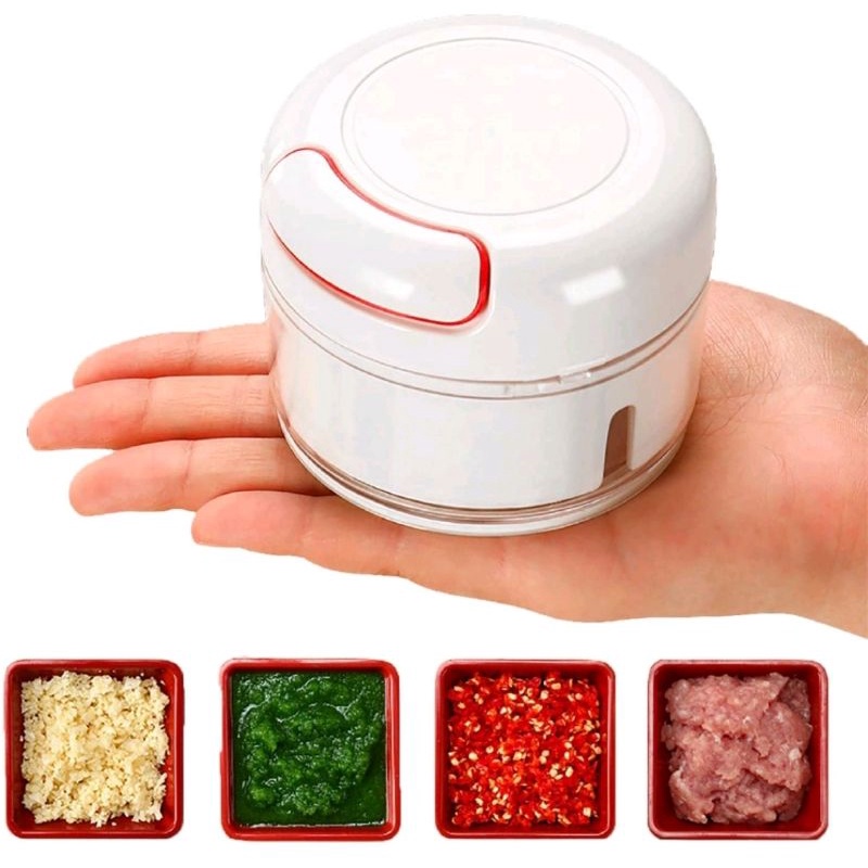 Mini Speedy Chopper /Chopper Tangan Manual Blender Tarik Bawang Bumbu Dapur Serba guna