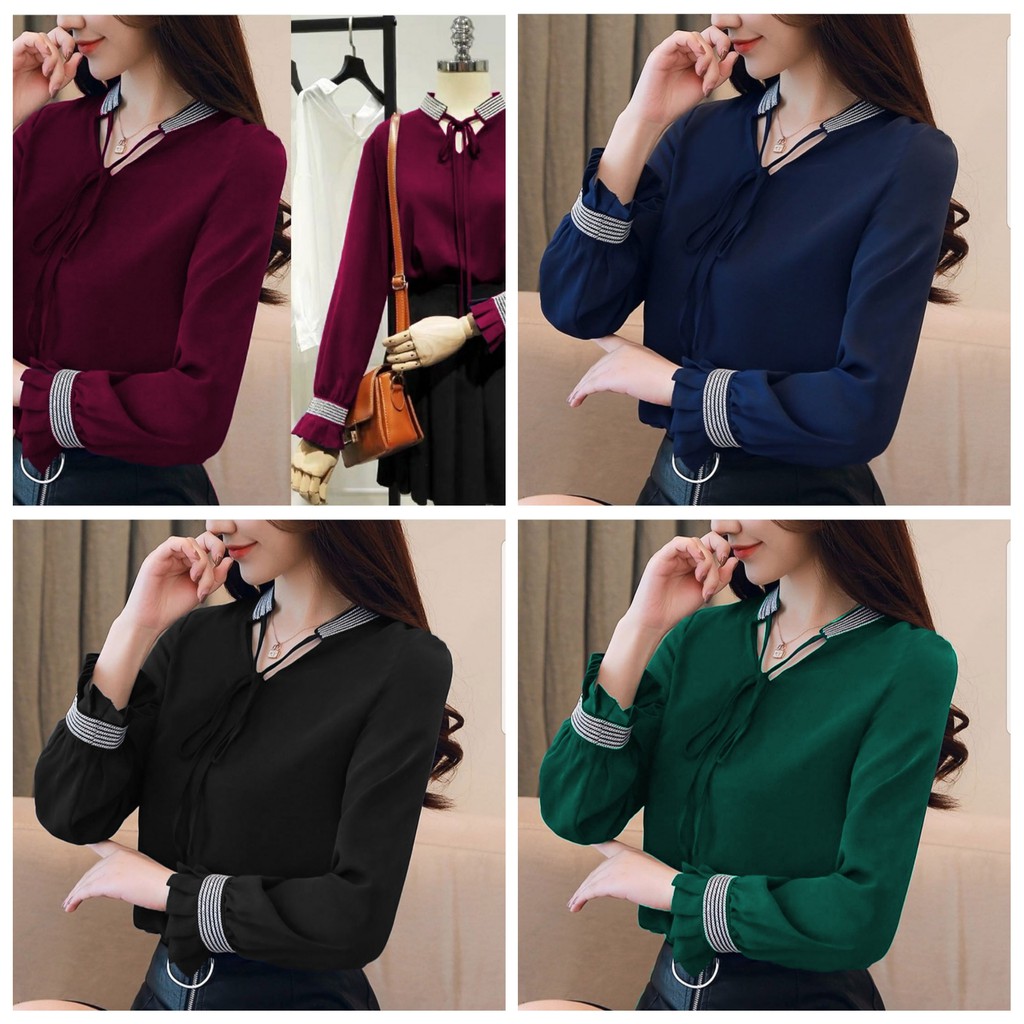 Camira Blouse hn blouse wanita murah terbaru baju kantor wanita