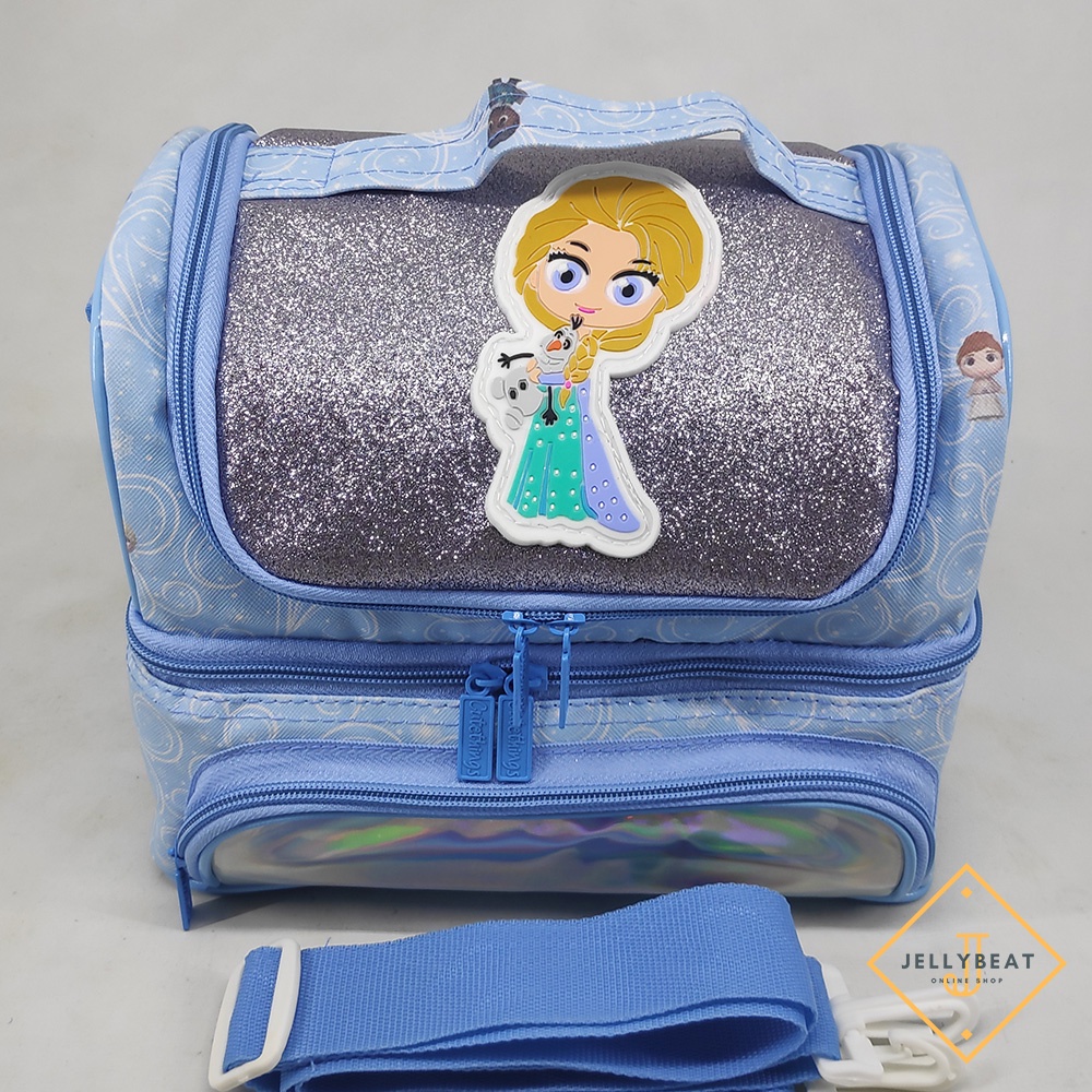 Tas BEKAL JUMBO FROZEN BIRU Model Smiggle / Bag Lunch Box Aluminium Foil Premium