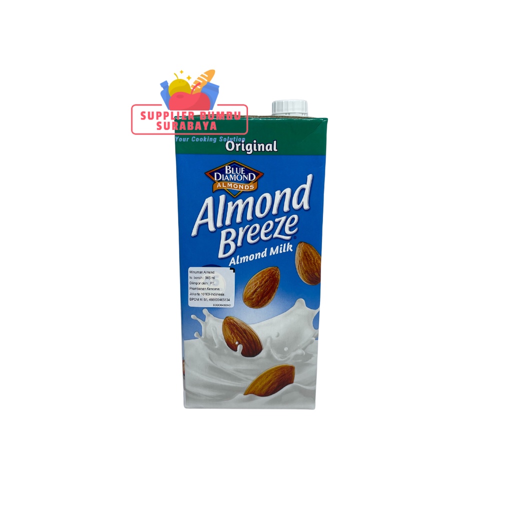 Blue Diamond Almond Breeze Milk Original Vanilla Unsweetened Chocolate Latte 946ml