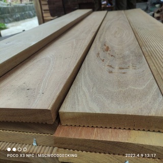 Jual Papan Pagar Lantai Kayu Outdoor Taman Kolam Decking Bengkirai