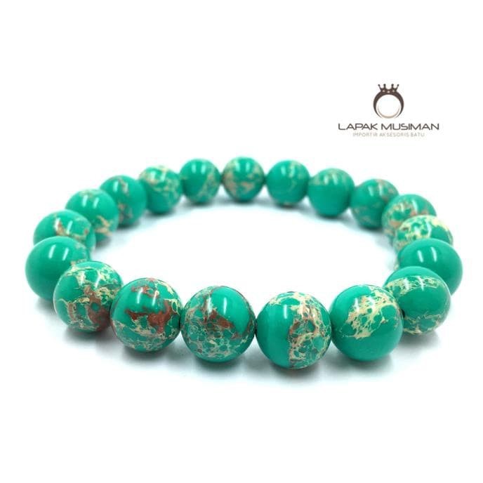 [Bayar di Tempat] GELANG BATU PIRUS TURQUOISE PERSIA ASLI NATURAL