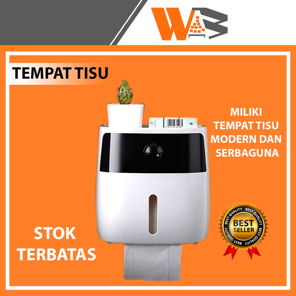 COD TEMPAT TISU TISSUE KOTAK WADAH DISPENSER TISU TISSUE TOILET DAPUR GANTUNG STORAGE PLASTIK B74