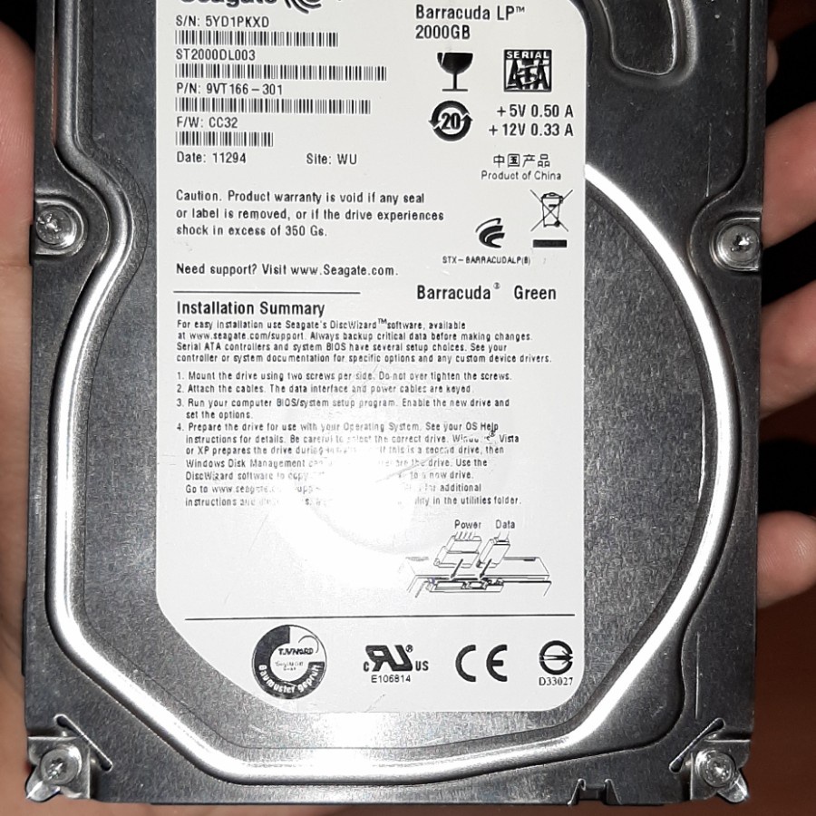 HDD Internal 3,5inch for PC Komputer