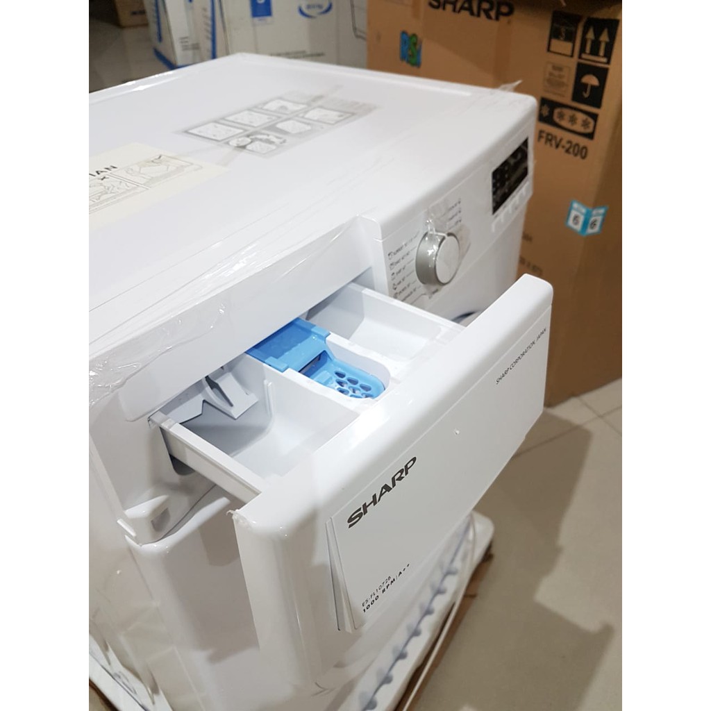 MESIN CUCI FRONT LOADING SHARP ES-FL 1072B ESFL1072B 7 kg 1 TABUNG