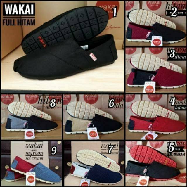 [ Size 36-43 ] Sepatu wakai label vietnam pria dan wanita terlengkap