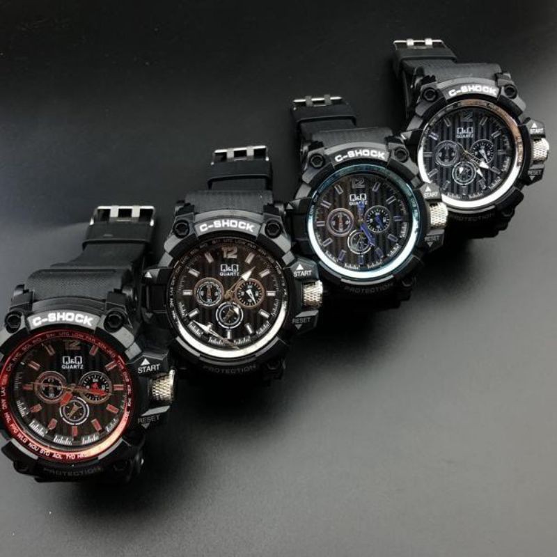 Terima Cod)Jam Tangan Pria C-Shock  (Strap Rubber)Dikirim Dari Jakarta) ko